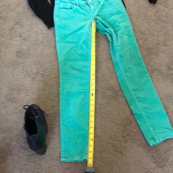 Green Goddess Rockstar Skinny Jean Cords - Picture 9 of 9